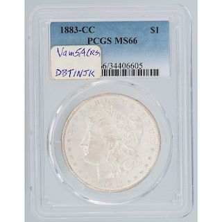 United States Morgan Silver Dollar 1883-CC, PCGS MS66