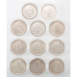 United States Booker T. Washington Memorial Commemorative Half Dollars 1946-1951, Lot of Eleven