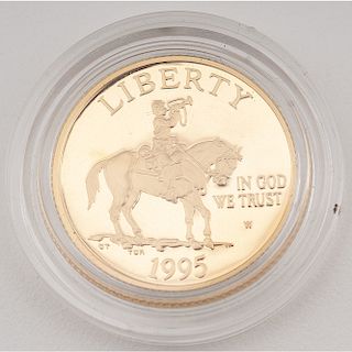 United States Civil War Battlefield Preservation $5 Gold 1995-W, Proof