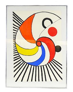 Alexander Calder Spirale Multicolore Lithograph