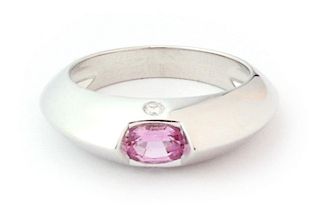 Piaget Pink Sapphire Diamond 18k White Gold Knife