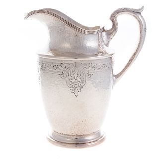 Schofield hammered sterling silver pitcher