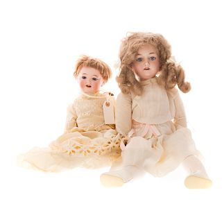 2 Nippon and German bisque and composition dolls