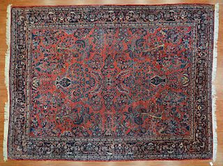 Antique Sarouk carpet, approx. 10.4 x 13.6