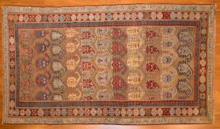 Antique camel hair Serab rug, approx. 3.6 x 6.2