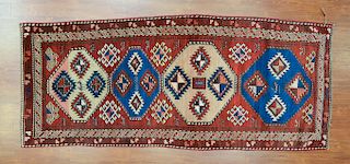 Antique Kazak rug, approx. 3.5 x 8