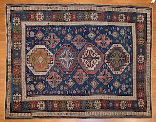 Antique Kuba rug, approx. 4 x 5.1