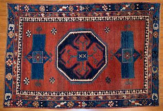 Antique Kazak rug, approx. 5.4 x 7.5
