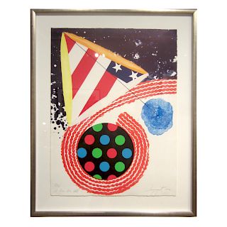 James Rosenquist. "A Free for All," lithograph