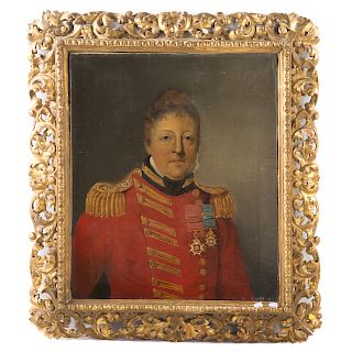 British School, 19th c. Portrait of an Officer