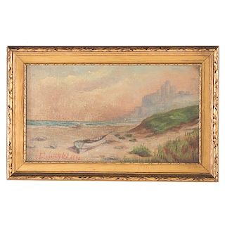 Hattie Hutchcraft-Hill. Beachscape, oil on canvas