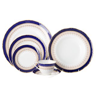Royal Worcester china partial dinner service