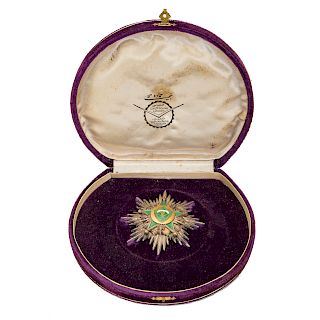 Middle Eastern enameled medal