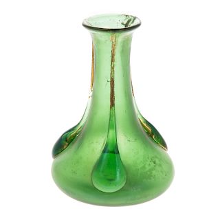 German iridescent glass miniature vase