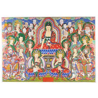 Large Tibetan thangka