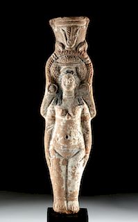 Very Large Egyptian Alexandrian Terracotta Nude Isis