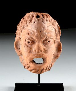 Roman Redware Mask of an African Male