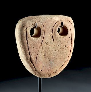 Ancient Near Eastern Terracotta Eye Idol w/ TL
