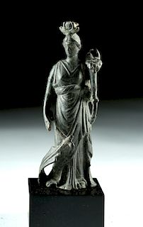 Roman Bronze Fortuna / Isis Figure