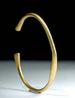 Iron Age Celtic 21K+ Gold Torq Bracelet, 45.2 g