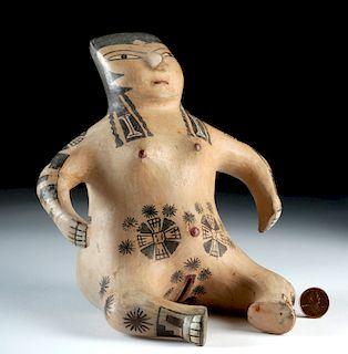Nazca Pottery Seated Female Figure