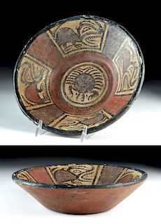 Panamanian Cocle Polychrome Bowl w/ Crab & Beasts