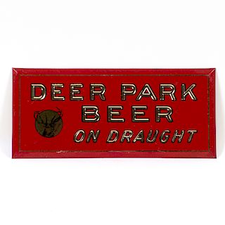 Deer Park Beer On Draught TOC Sign