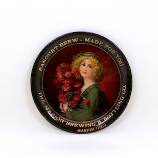 Marion Brewing Blonde Flowers Tip Tray