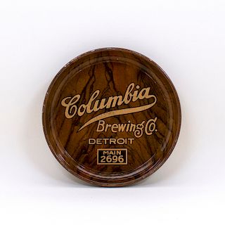 Columbia Brewing Detroit Woodgrain Tip Tray