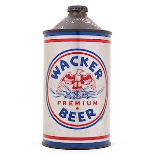 Wacker Quart Cone Top Beer Can 