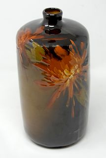 Owens Floral Art Pottery Vase