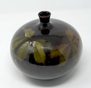 Weller Louwelsa Art Pottery Vase With Grapes