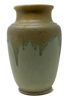 Roseville Carnelian Drip Glaze Arts Crafts Vase