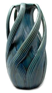 Teco Arts Crafts Pottery Vase