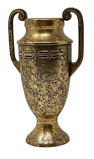 Heintz Art Vase Silver On Bronze