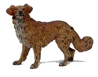 Setter Dog Cold Painted Vienna Bronze