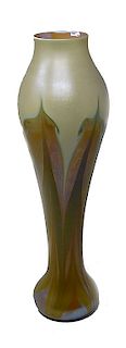 Art Nouveau Durand Art Glass Vase 17"