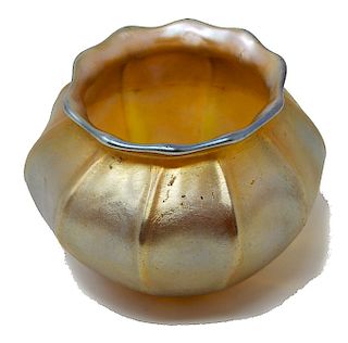 Louis Comfort Tiffany Gold Favrile Bowl
