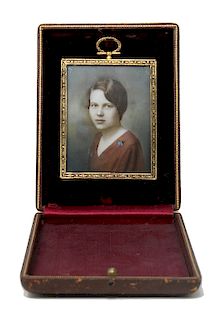 Turn Of Century Photograph In Gilded Frame In Fitted