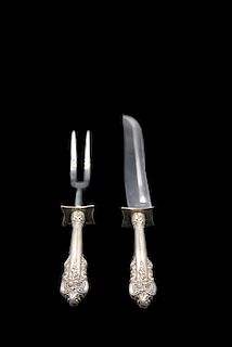 Wallace Grande Baroque Sterling Silver Carving Set