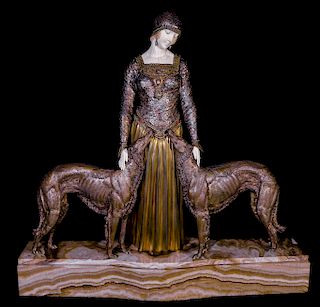 Demetre Chiparus Amis Detoujours Bronze Art Nouveau