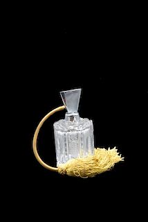 Art Deco Cut Glass Perfume Bottle
