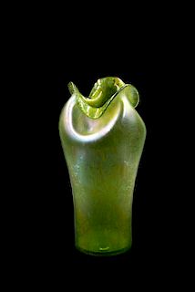 Gree Oil Spot Loetz Iridescent Vase