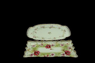 2 Limoges Trays