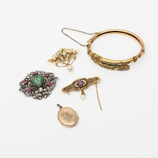 Group of Victorian Style Jewelry