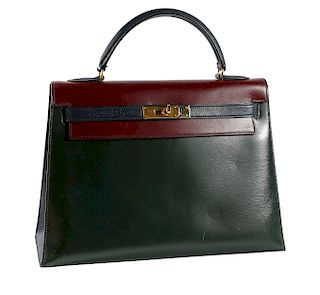 Hermes Leather Kelly Bag with Dust Cover