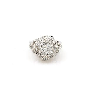 18K White Gold Judith Ripka Olivia Diamond Ring