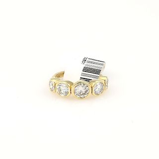 18Kt Yellow Gold Bezel Set Diamond Ring