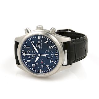 IWC Pilot Chronograph Stainless Steel Watch
