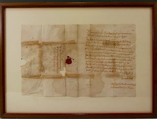 RARE ANTIQUE CONTINENTAL ROYAL LETTER - 18TH CENTURY